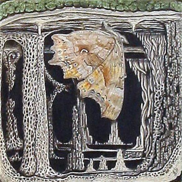 Afbeelding van het kunstwerk 'gehakkelde aurelia' van Sjef van der Molen