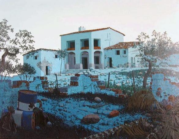 Afbeelding van het kunstwerk 'Mediterraan landschap' van Henk Suichies