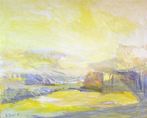 Afbeelding van het kunstwerk 'gele vallei' van Adriaan van Esveld