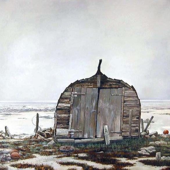 Afbeelding van het kunstwerk 'langs het Varangerfjord' van Enno Brokke