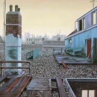 Afbeelding van het kunstwerk 'dak nr.1' van Henk Suichies